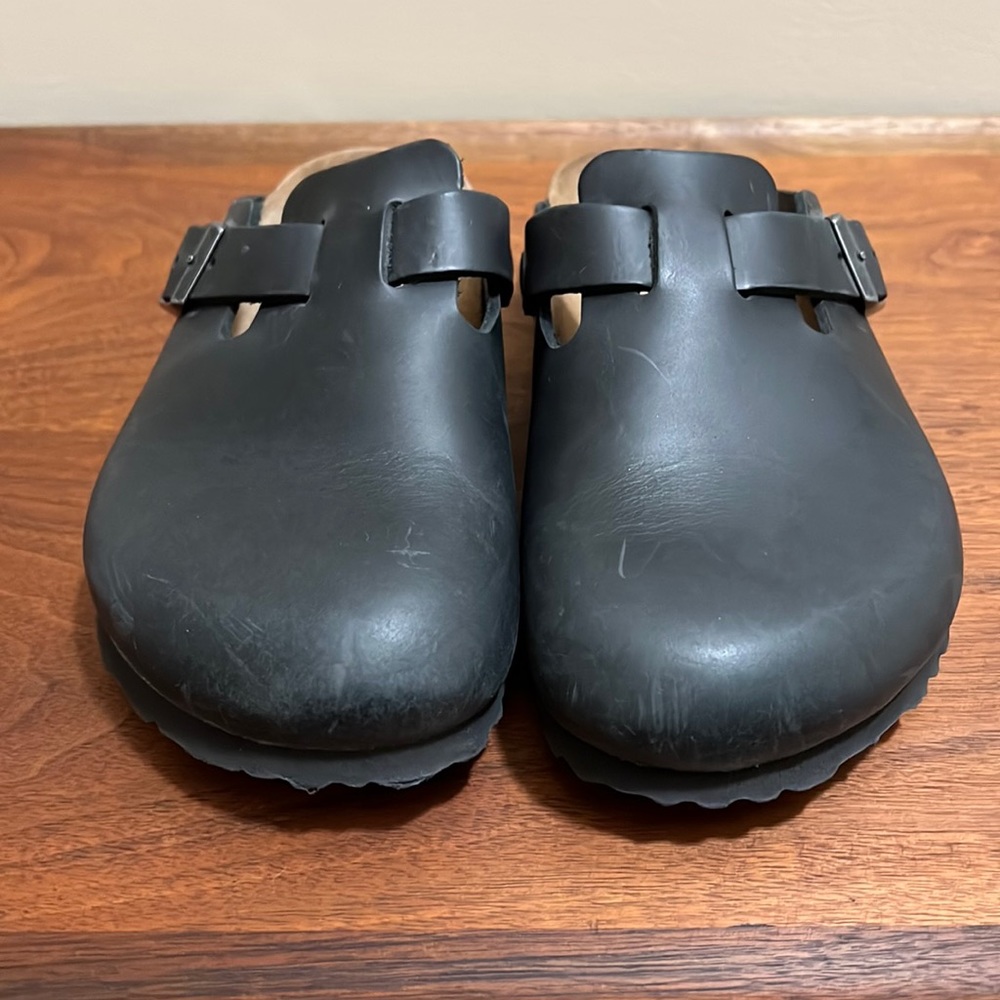Birkenstock Boston Black Oiled Leather - 37 - regular width